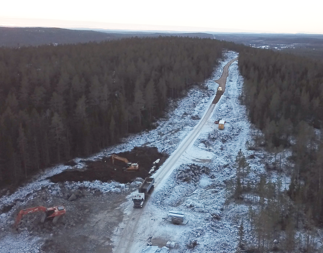 Markarbete klart på platsen för tornet