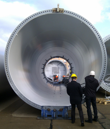 Tornet till Bräntberget tillverkas i Tyskland. Foto: Pär Marklund
