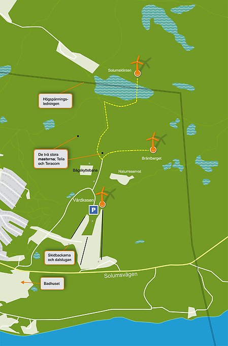 Karta Vårdkasen. Klicka för att öppna en större version.